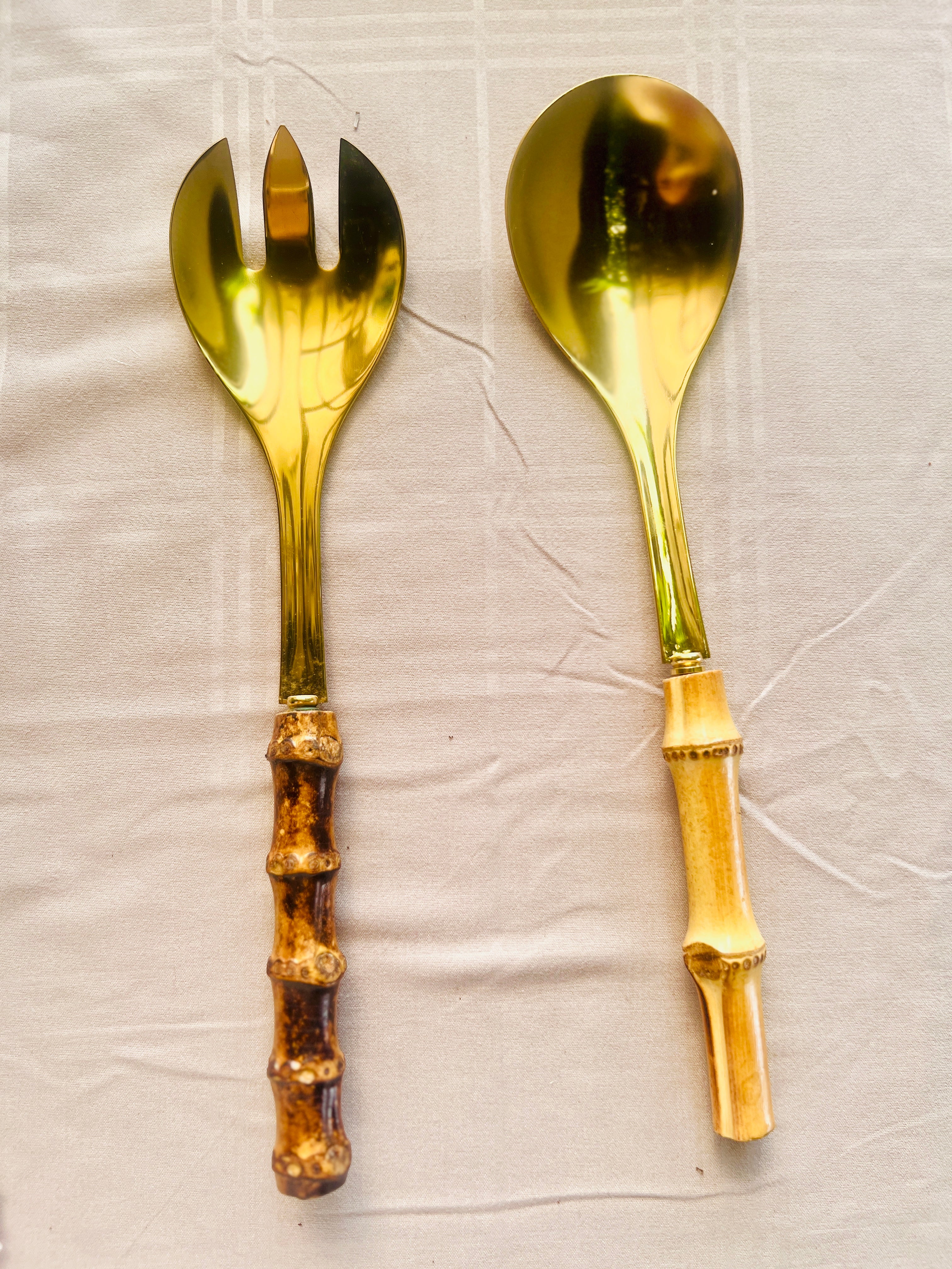Bamboo Handle Serving Spoons