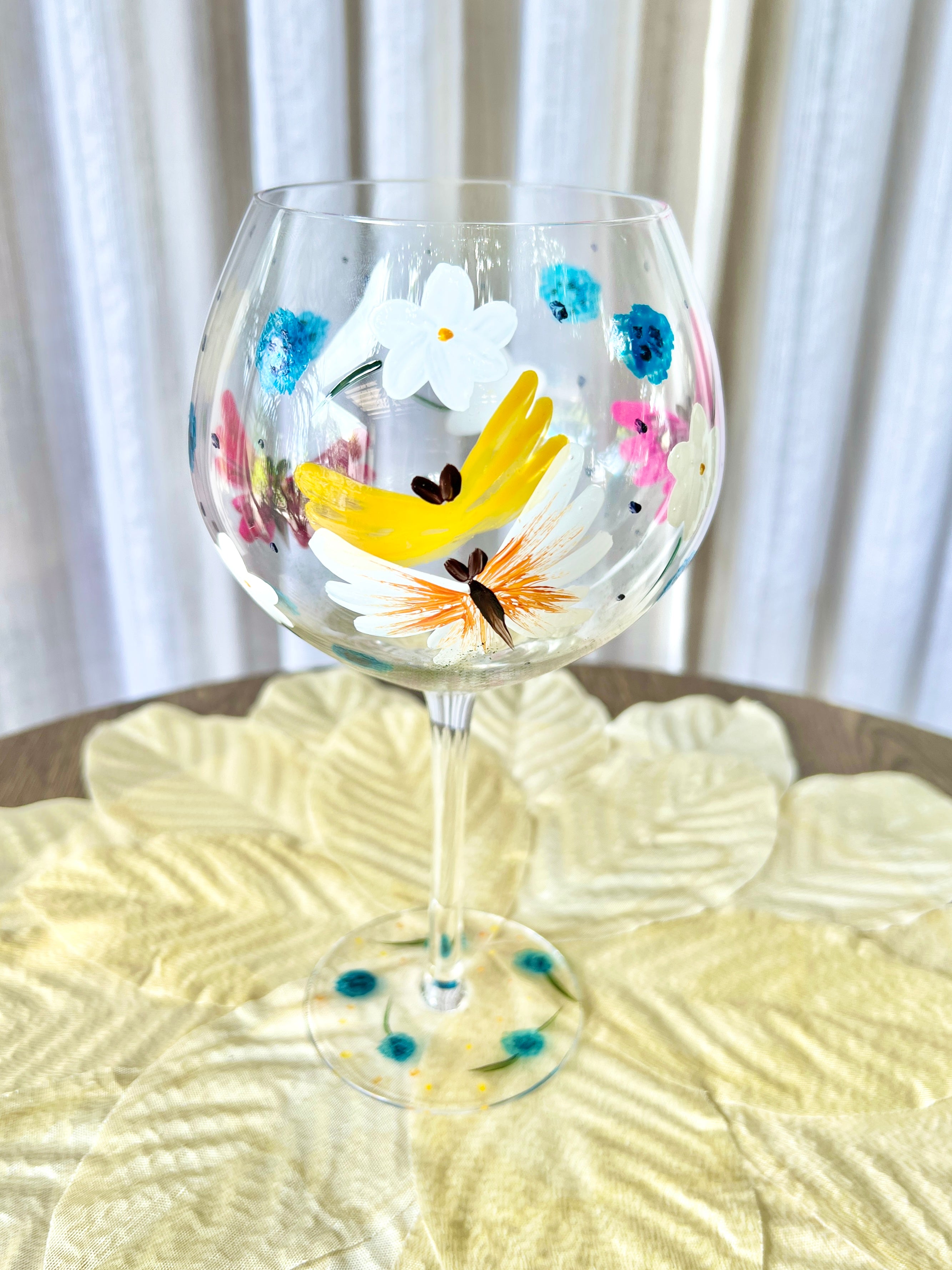 Celine Hand Painted Wine Glasses