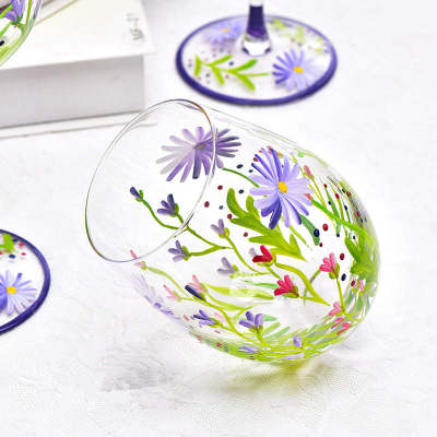 Margaret Hand Painted Glassware Set