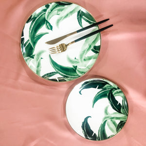 Tropical Dinner and Salad Plate Set