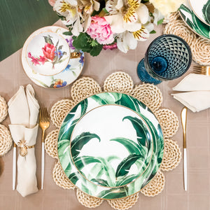 Tropical Dinner and Salad Plate Set