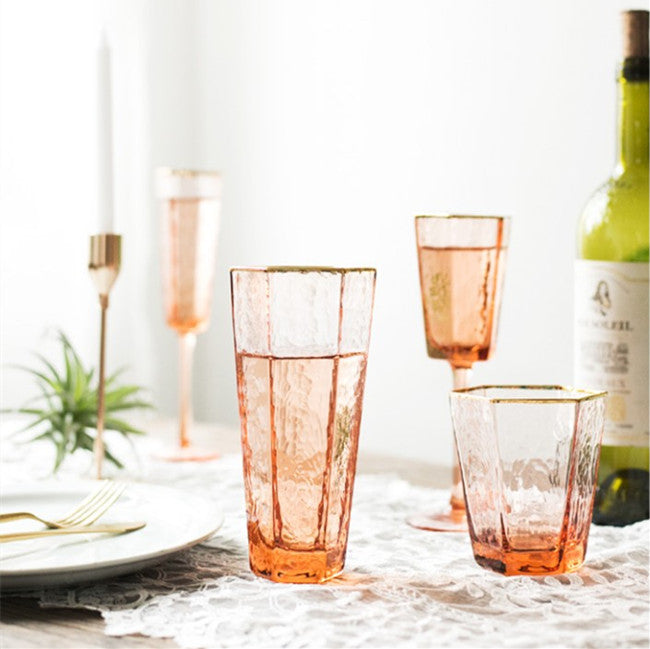 Peach Glassware Set