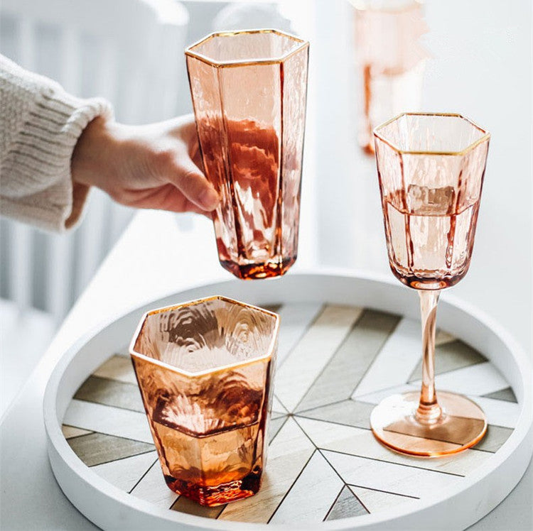 Peach Glassware Set