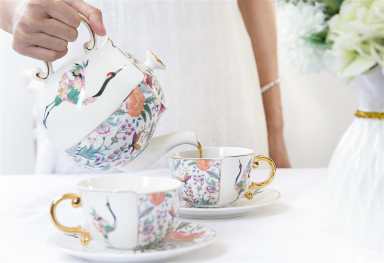 Flamingo Mismatched Tea Set