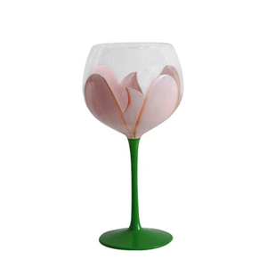 Pristine Hand Painted Wine Glasses