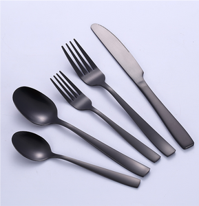 Czarie Black Cutlery Set