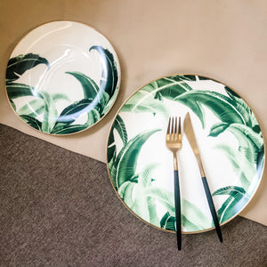 Tropical Dinner and Salad Plate Set