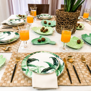 Tropical Dinner and Salad Plate Set