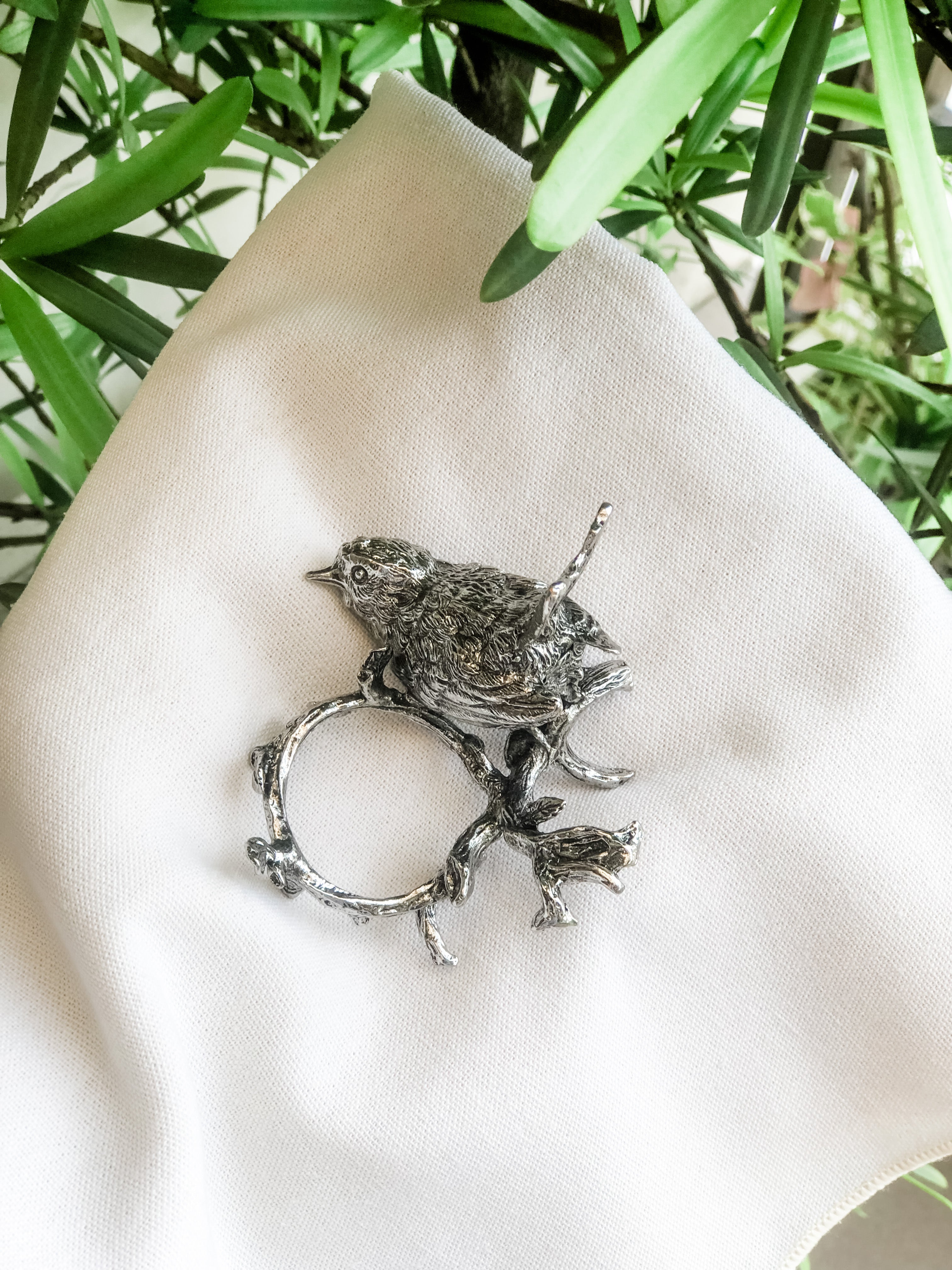 Antique Bird Napkin Ring