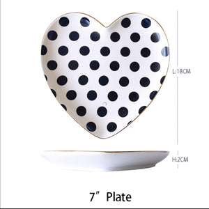 Heart Dessert Plates