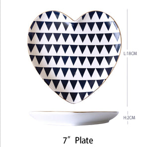 Heart Dessert Plates