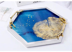 Deep Blue Sea Accent Trays