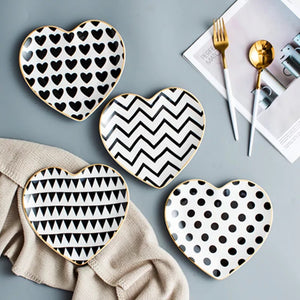 Heart Dessert Plates