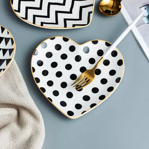 Heart Dessert Plates