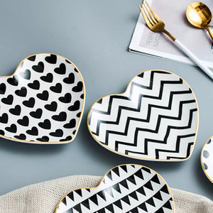 Heart Dessert Plates