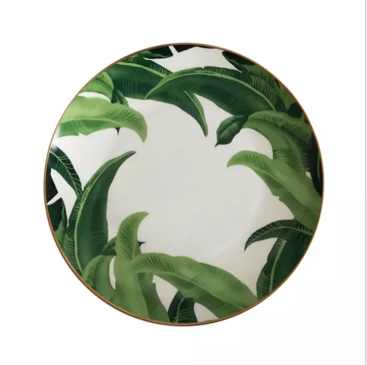 Tropical Dinner and Salad Plate Set