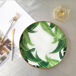 Tropical Dinner and Salad Plate Set