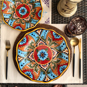 Fiesta Dinner and Salad Plate Set