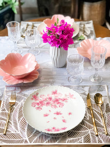 Elle Flower Plate and Bowl Set