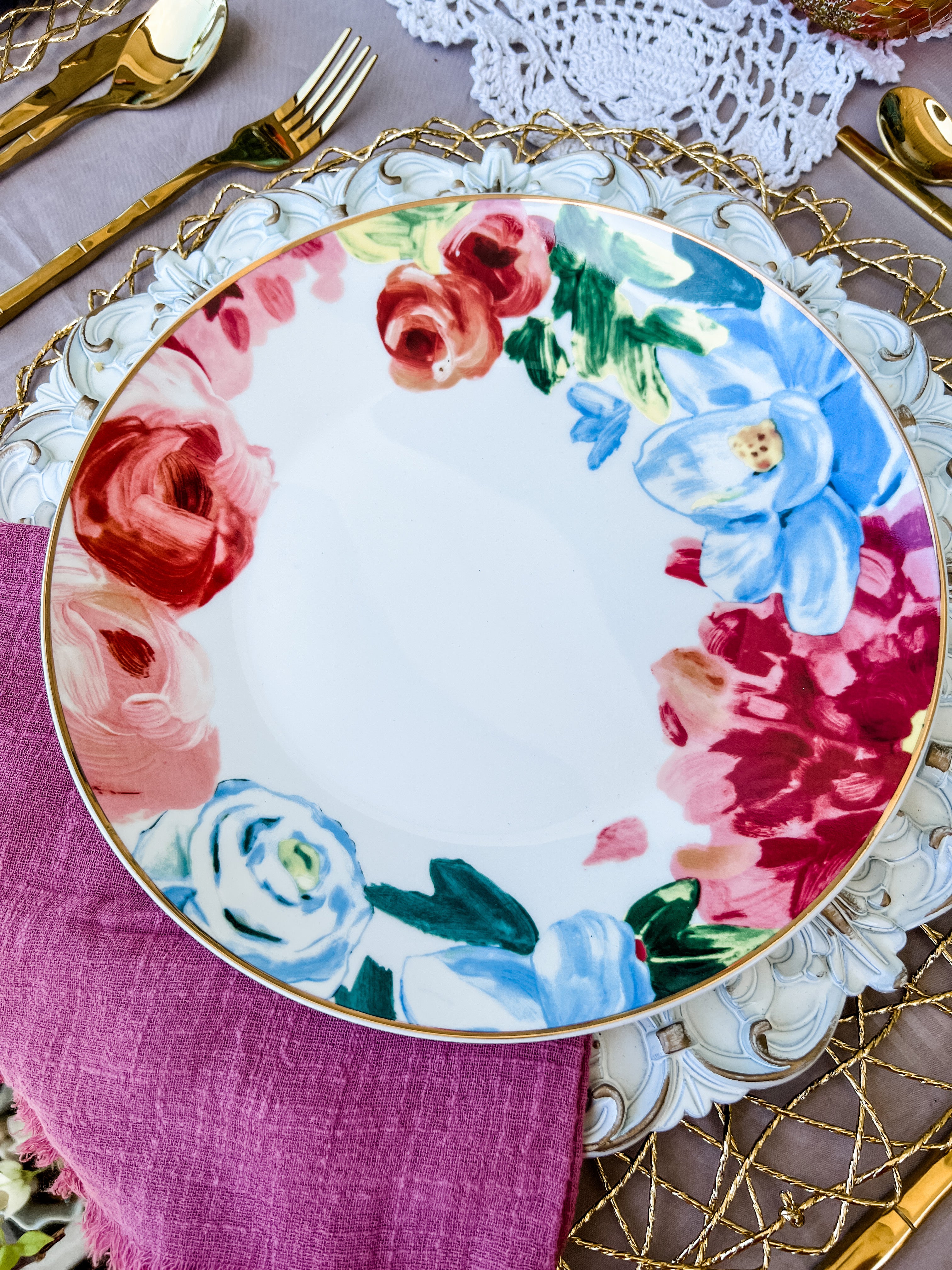 Poppins Dinner and Salad Plate Set