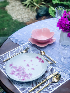 Elle Flower Plate and Bowl Set