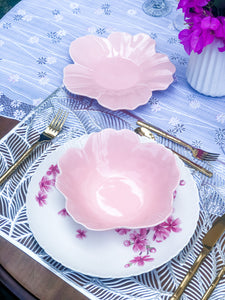 Elle Flower Plate and Bowl Set