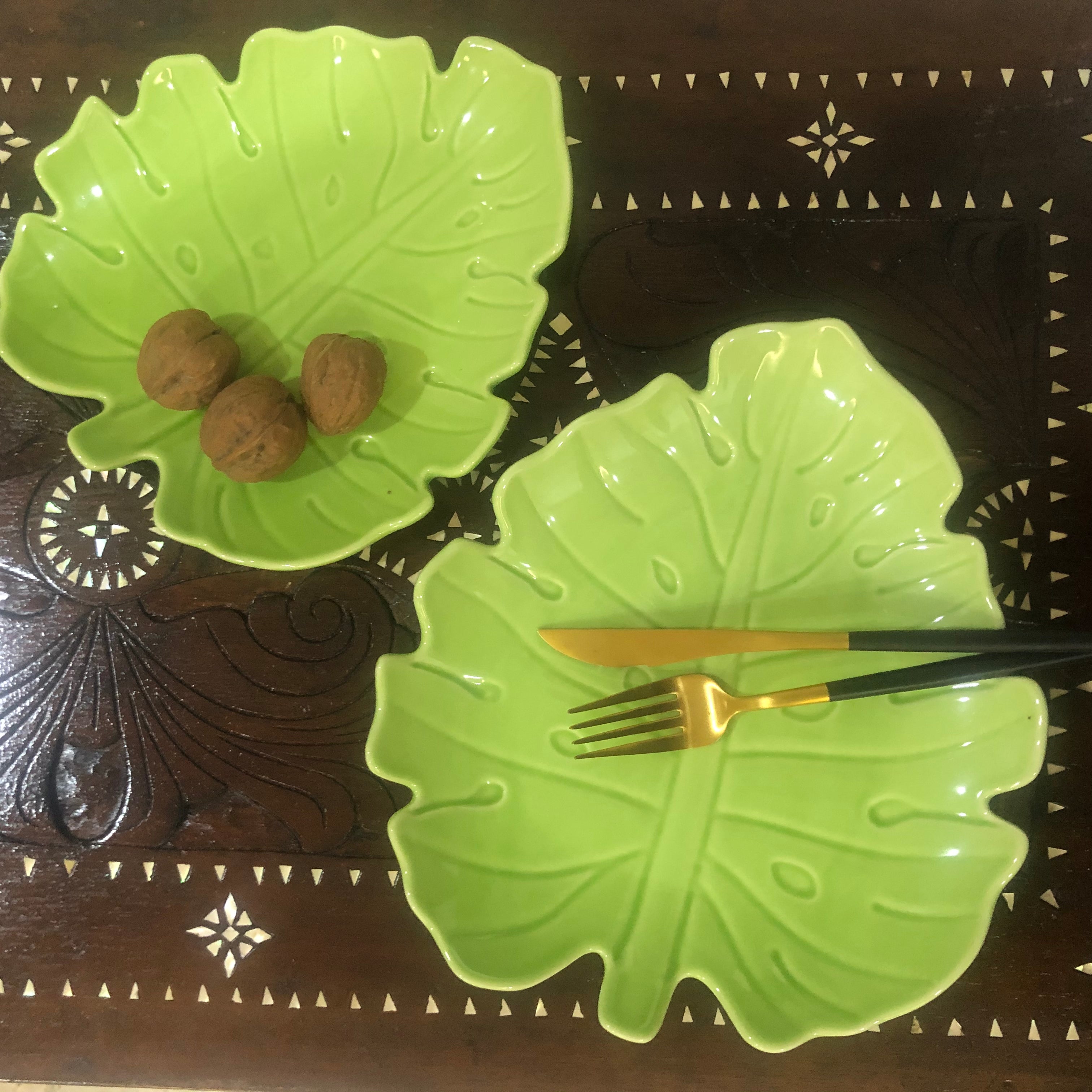 Monstera Plate Set