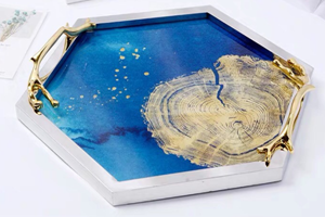 Deep Blue Sea Accent Trays