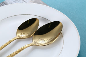 Ariana Flower Gold Cutlery Set