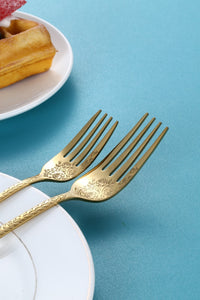 Ariana Flower Gold Cutlery Set
