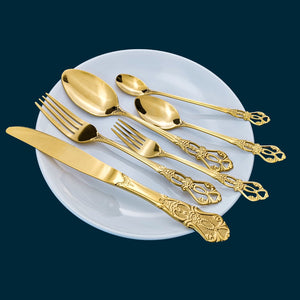 Marie Royal Gold Cutlery Set