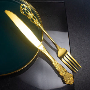 Marie Royal Gold Cutlery Set