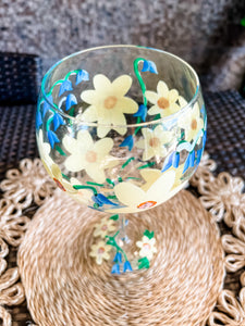 Marie Hand Painted Wine Glasses