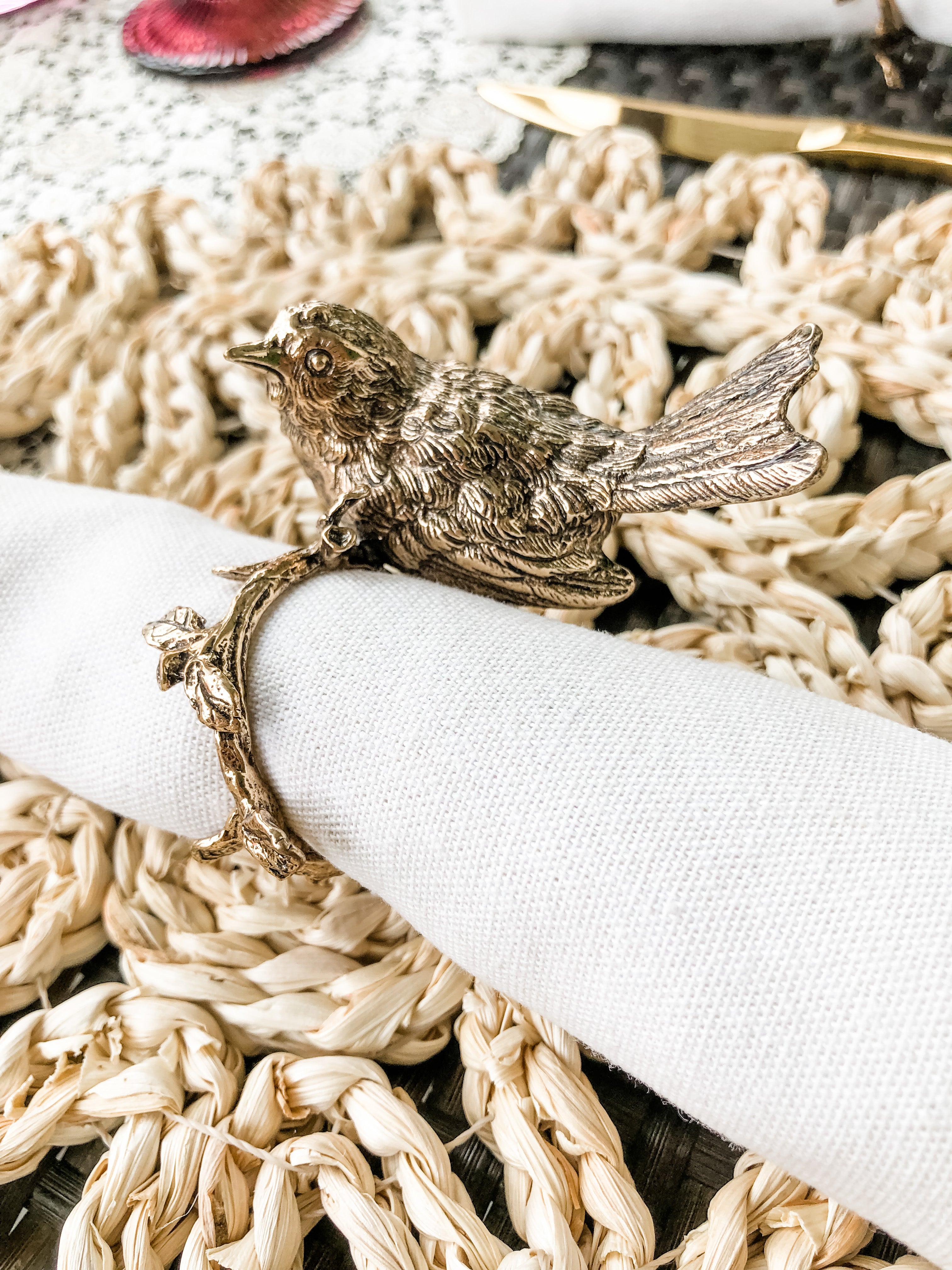 Antique Bird Napkin Ring