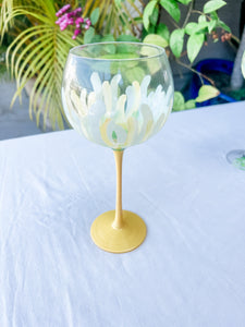 Pristine Hand Painted Wine Glasses