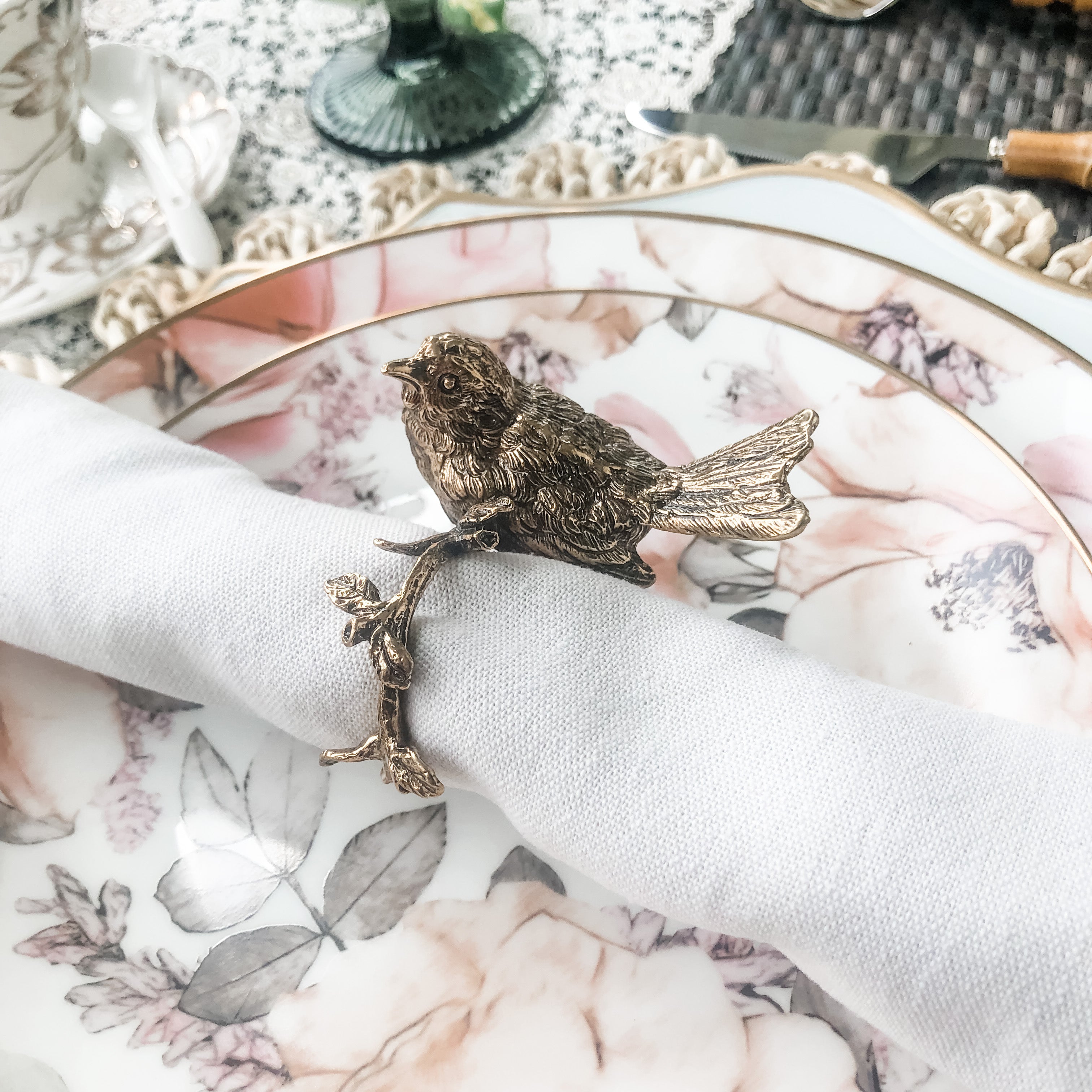 Antique Bird Napkin Ring