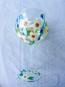 Marie Hand Painted Wine Glasses