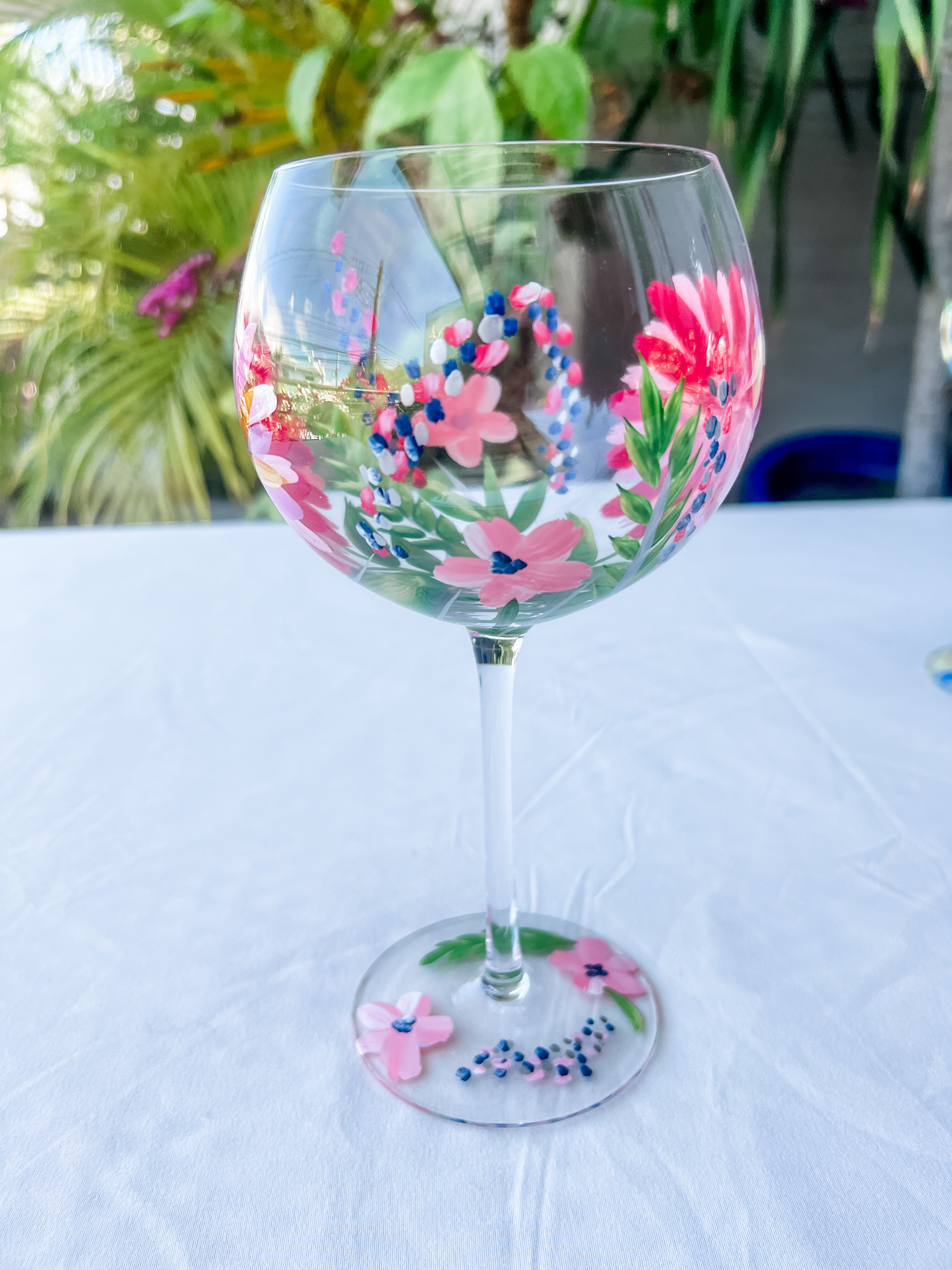 Marie Hand Painted Wine Glasses – at home with Maria