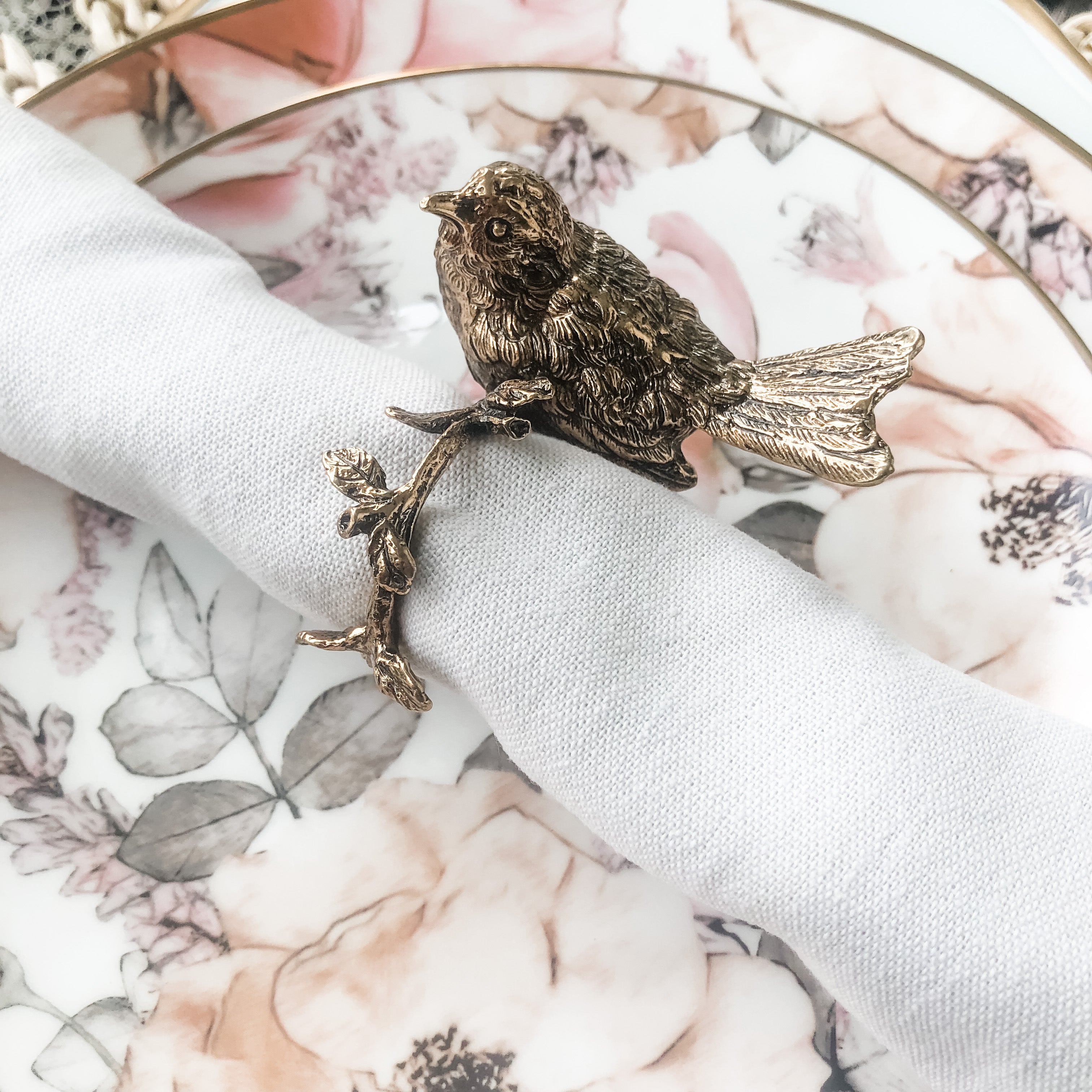 Antique Bird Napkin Ring